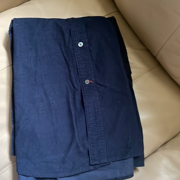 ST.JOHN’S BAY DARK BLUE BUTTON DOWN LONG SLEEVE DRESS SHIRT XL - Picture 7 of 8